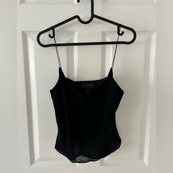 Ralph Lauren Tank Top with Beaded Straps - Medium - Picture 1 of 2
